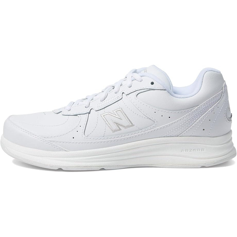 New Balance Womens 577 Walking Sneakers US 8 Wide White Leather Athletic NIB