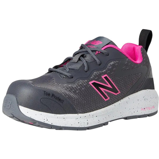 New Balance Womens Logic Comp Toe EH PR SR Work Shoe US 6.5 M EU 37.5 Grey NIB