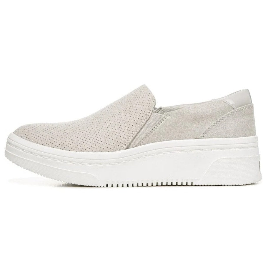 Dr. Scholls Womens Madison Next Casual Sneakers Size 7.5 Gray White Slip On NIB