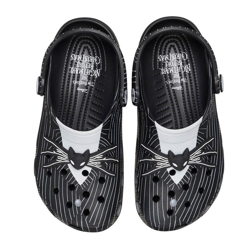 Crocs Classic Clog Mens 10 Jack Skellington Nightmare Before Christmas Black NWT