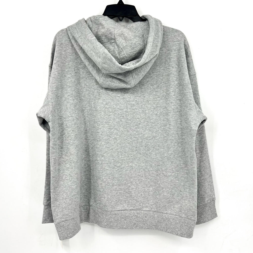 CALVIN KLEIN Women's Logo Hoodie Medium Pearl Grey Pullover Sweatshirt NWT