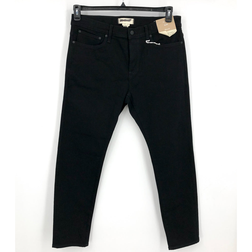 MADEWELL Men's Slim Jeans 34x30 Black Bainhart Wash ND479 COOLMAX® Denim NWT