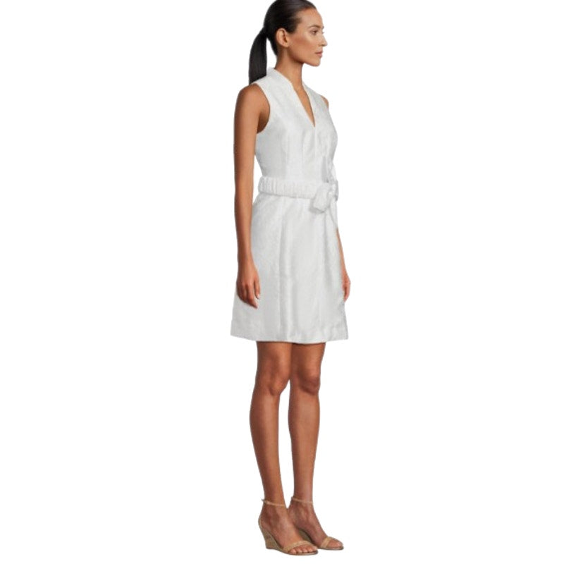 LILLY PULITZER Womens Tazie Fit & Flare Dress Size 8 Resort White Jacquard NWT