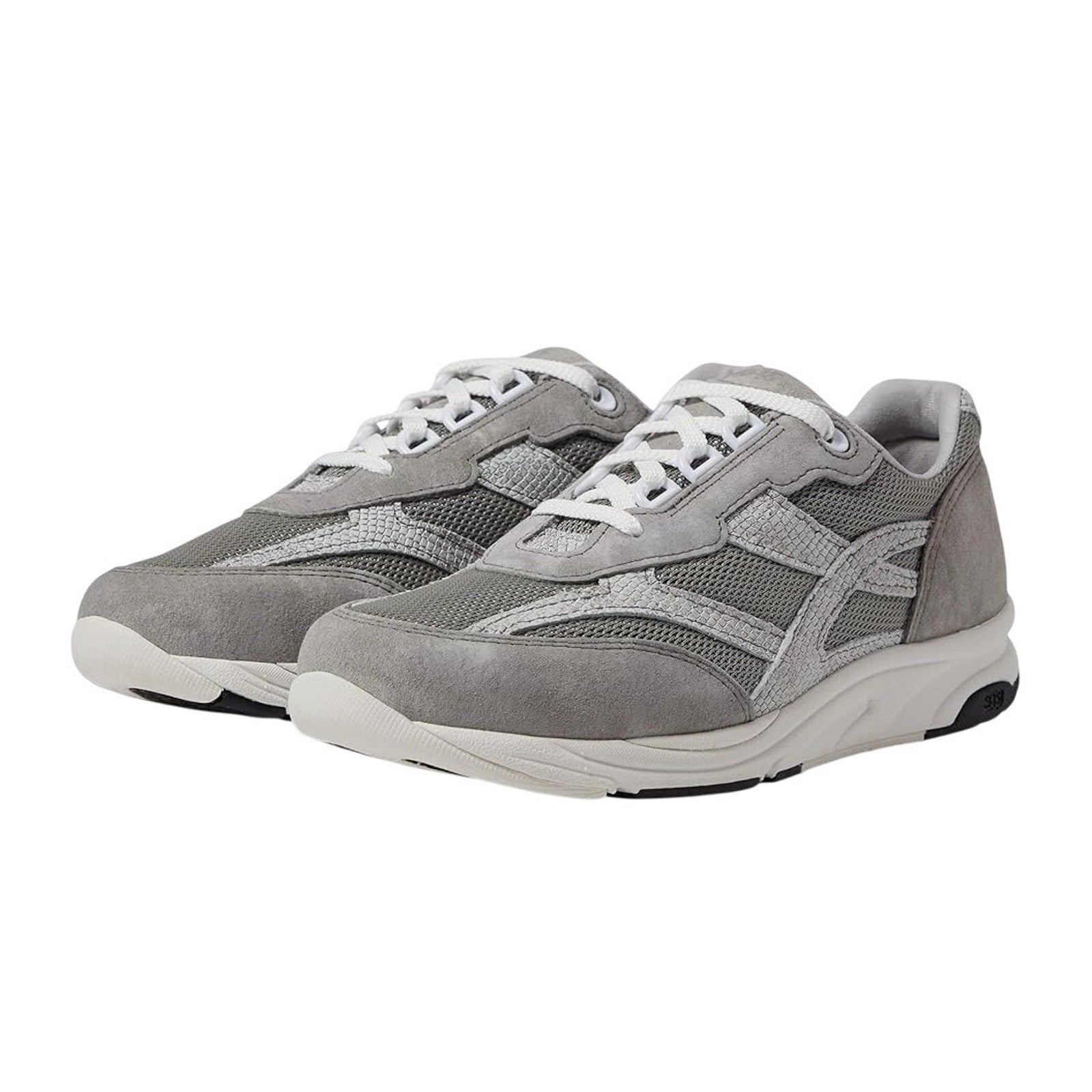 SAS Womens Tour Mesh Sneakers Size 12 M Grey White Comfort Walking NIB
