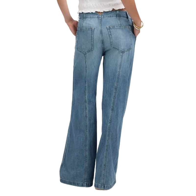 Madewell Women's Wide Sweep Trouser Jeans Size 28 US 6 Blue Robertson NV377 NWT