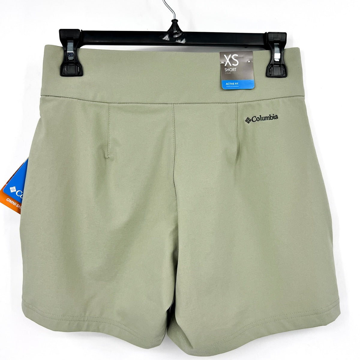 COLUMBIA Women's All Seasons Shorts XS Safari Green Omni Shade UPF 50 NWT