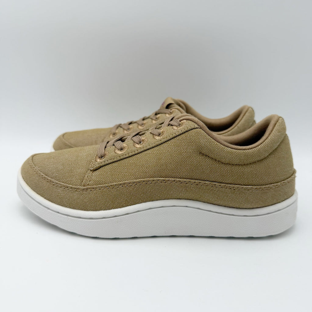 AllBirds Womens Canvas Pacer Sneakers US 7 EU 37 Beige Brown NIB