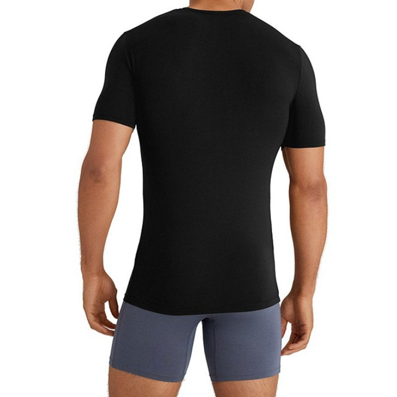 TOMMY JOHN Men's Crew Neck Stay Tucked Undershirt XL Black 3 Pack Modal NWT