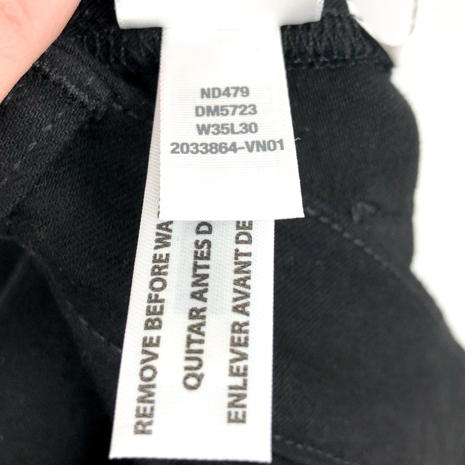 MADEWELL Men's Slim Jeans 35x30 Black Bainhart Wash COOLMAX Denim ND479 NWT