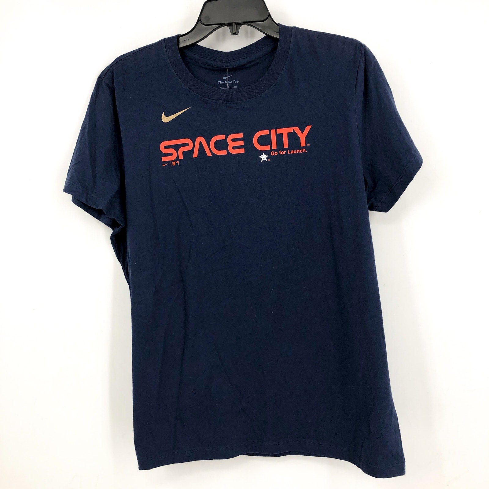 NIKE Womens Houston Astros Bregman 2 City Connect T-Shirt Medium Navy Blue NWT