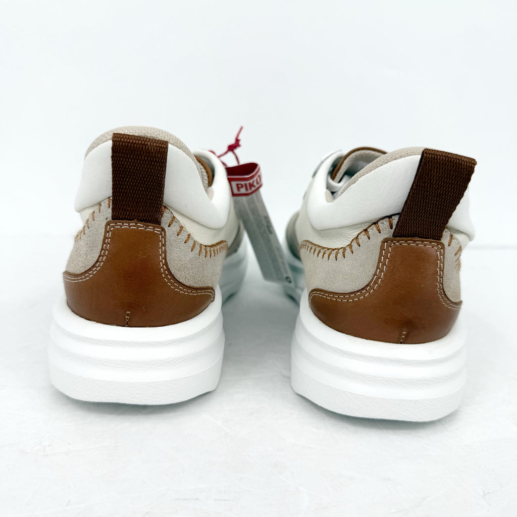 Pikolinos Womens Zahara Casual Sneakers EU 42 Size 11 Cream Tan Suede NIB