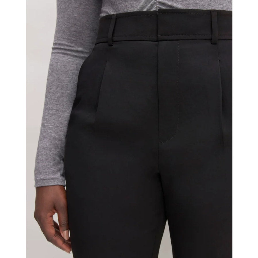 EVERLANE Women's The Japanese GoWeave Way-High Tapered Pants Size 6 Black NWT