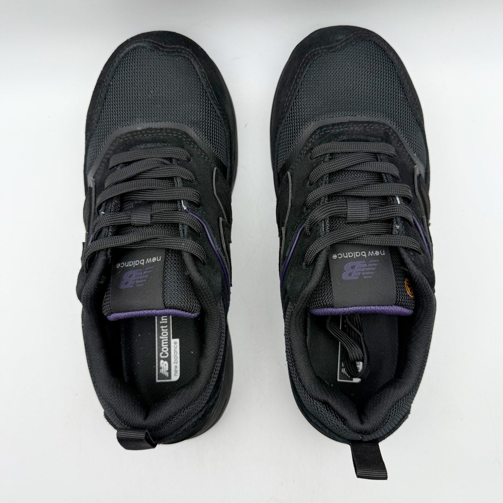 New Balance Womens Elite Lite Work Shoes US 9 Black Purple CT SR Sneakers NIB