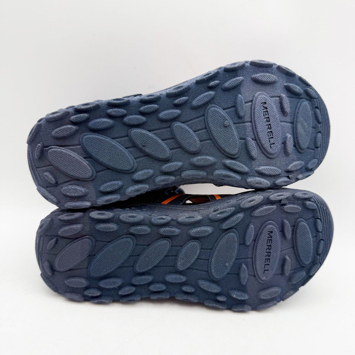 Merrell Big Kids Explorer Hydro Sandals Size 4 Blue Orange Water Resistant NWOB