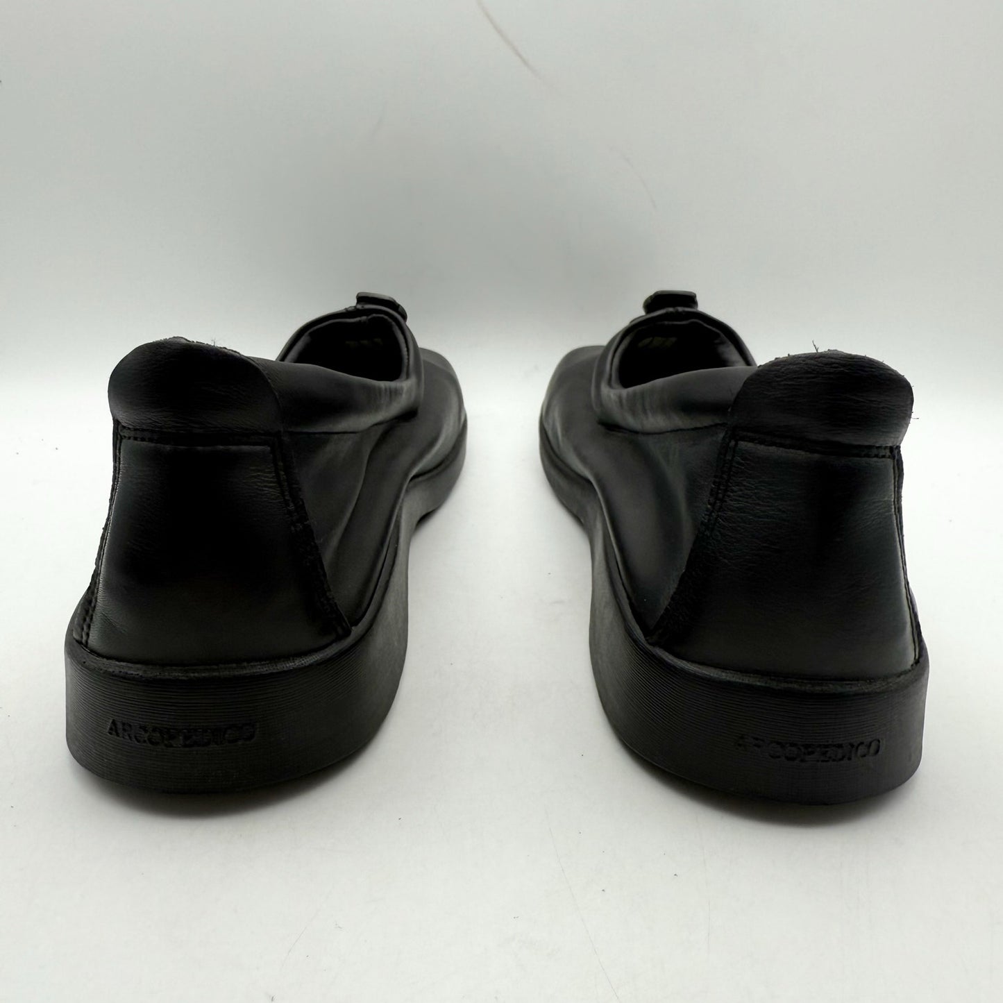 Arcopedico Womens New Queen II Loafers EU 41 US 10 Black Leather Slip On NWOB