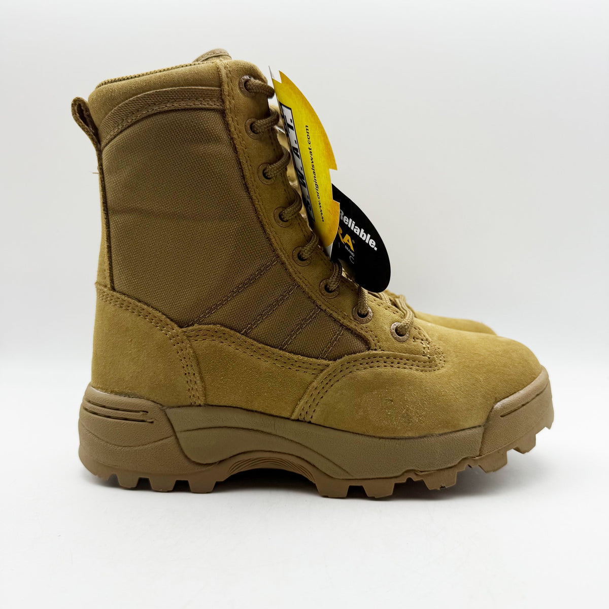Original S.W.A.T. Womens Classic 9" Combat Boots Size 5 Tan SR Cordura NIB