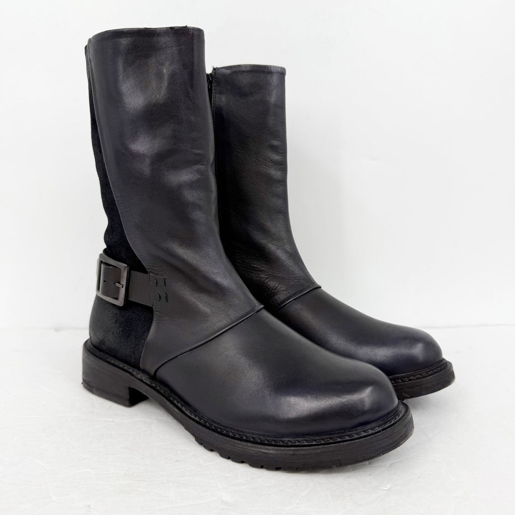 Vintage Foundry Womens Camila Bootie US 8.5 EU 39 Black Leather NIB