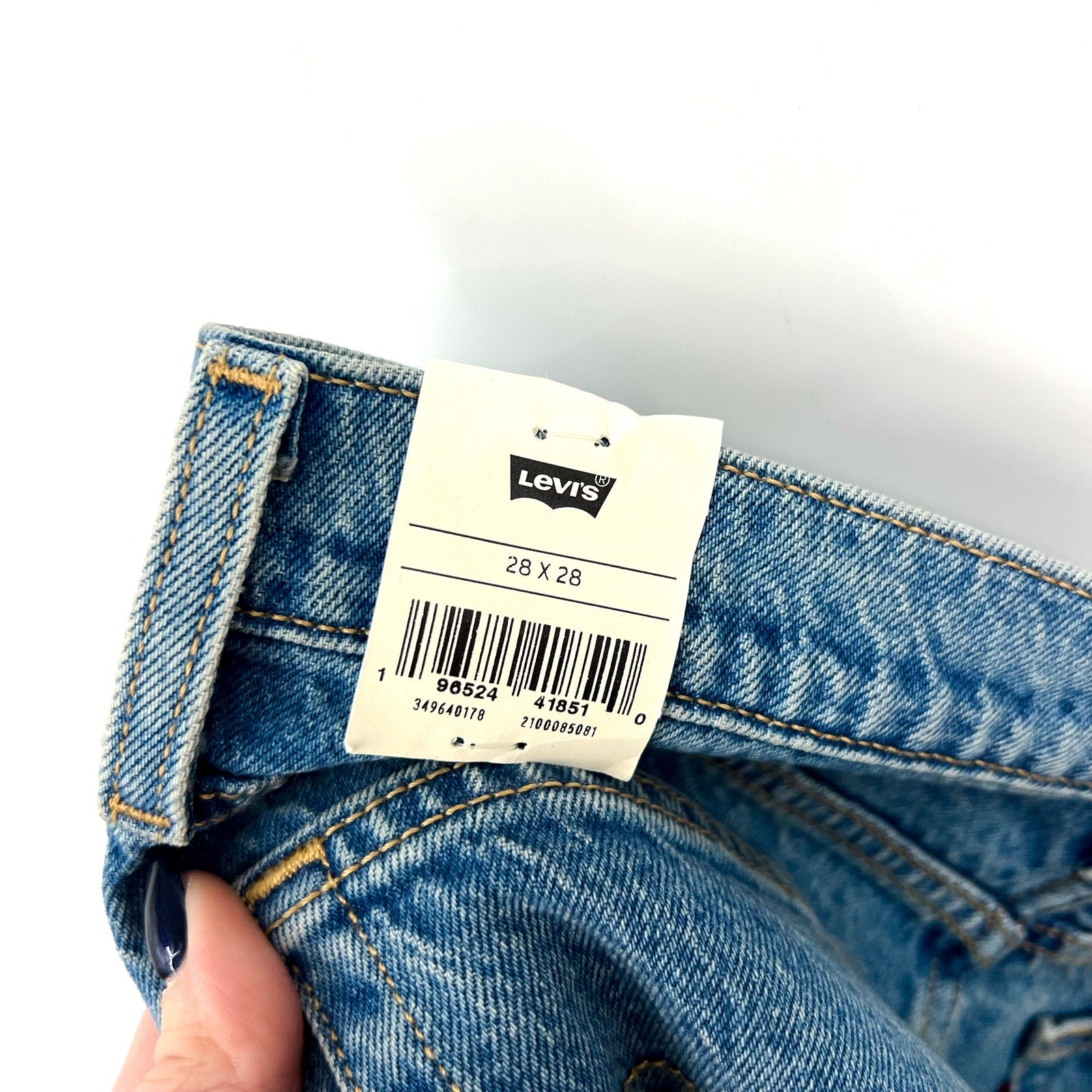 LEVI'S Women's Wedgie Straight Jeans 28x28 Calling All Blue 34964-0178 NWT