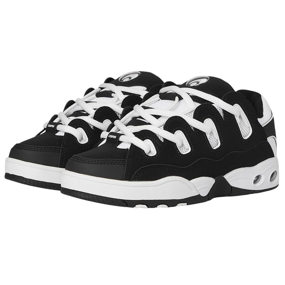 Osiris Mens D3 OG Sneakers US 12 EU 47 Black White EUC