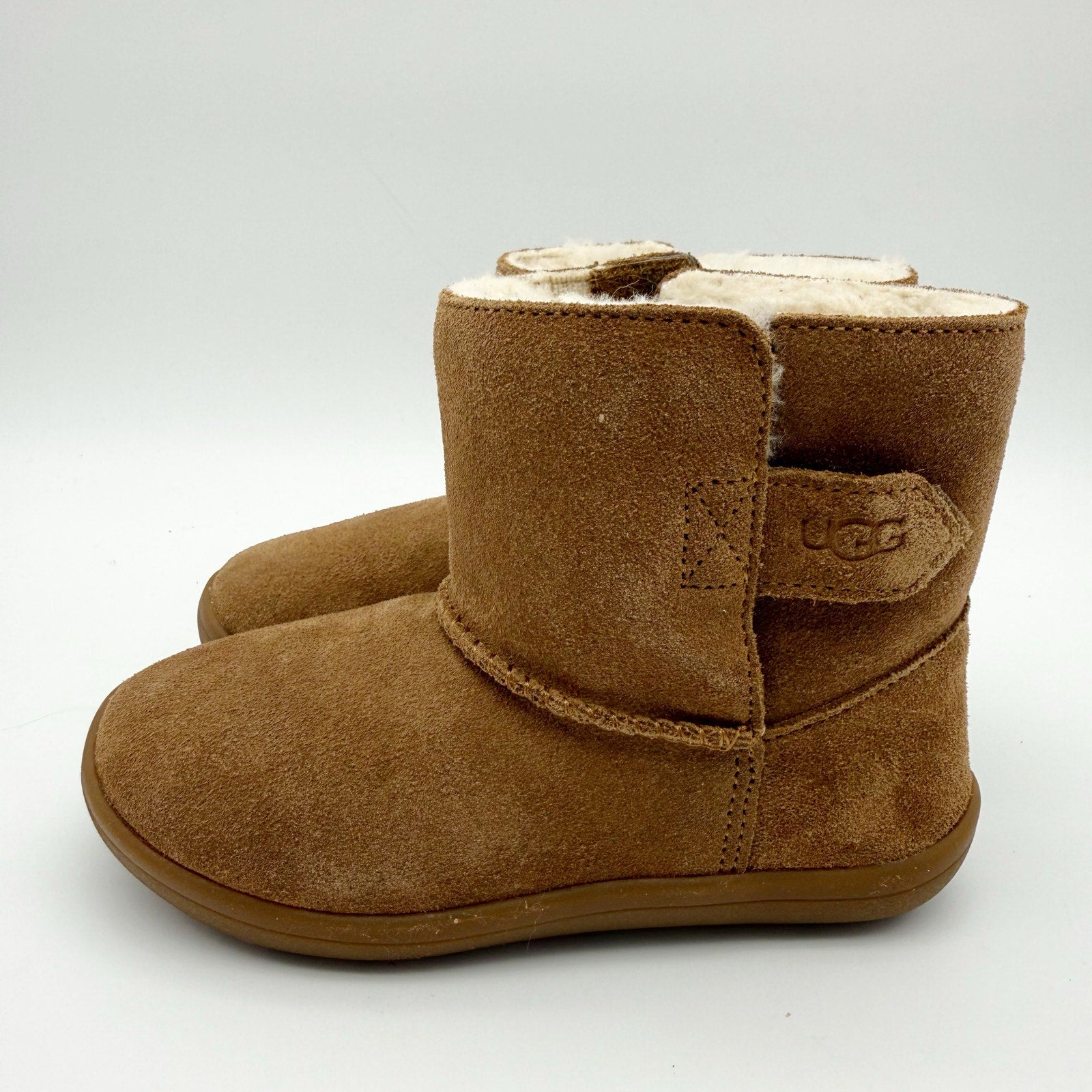 UGG Kids Keelan II Boots US 10 EU 27.5 Chestnut Brown Suede NIB