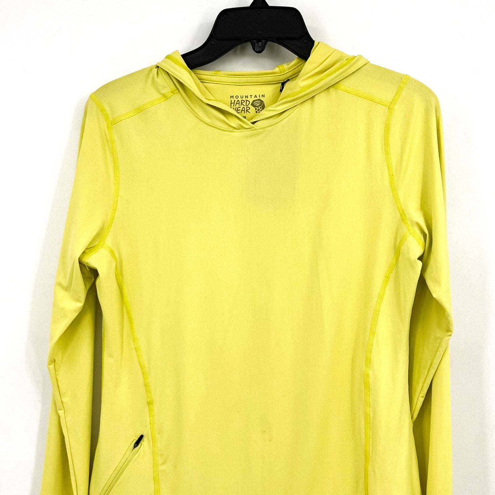 MOUNTAIN HARDWEAR Crater Lake Long Sleeve Hoodie Small Light Olive Green NWT