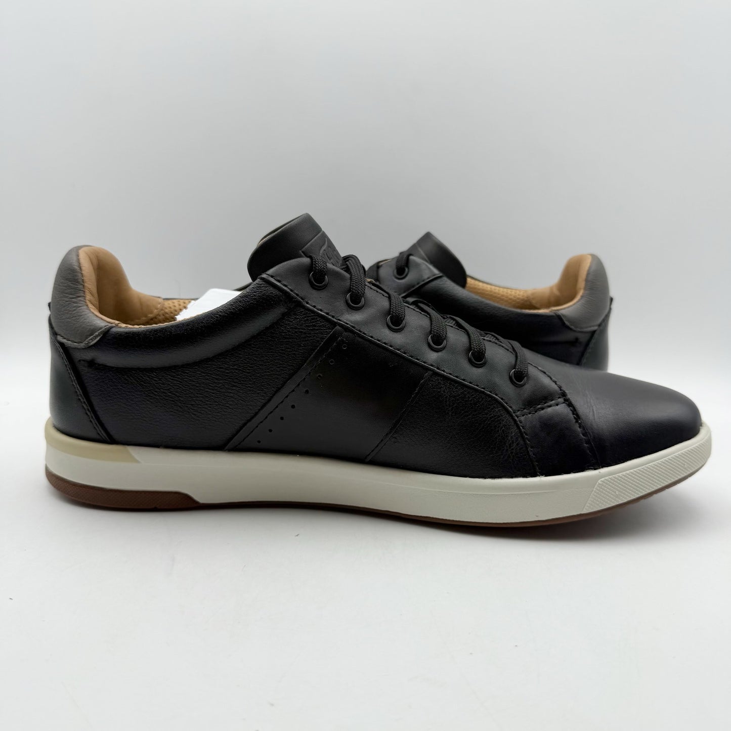 Florsheim Mens Crossover Lace to Toe Sneakers US 10.5 M Black Leather NIB