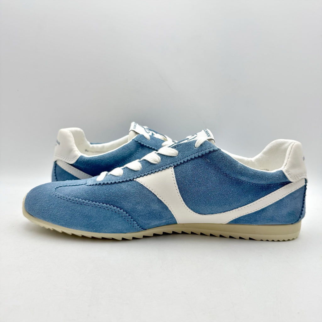 Sam Edelman Womens Isa Casual Sneaker US 11 Blue Suede Signature Collection NWOB