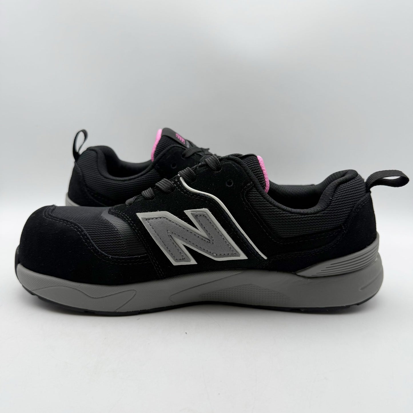 New Balance Womens Elite Lite Work Sneakers US 9.5 Wide Black Pink CT SR NIB