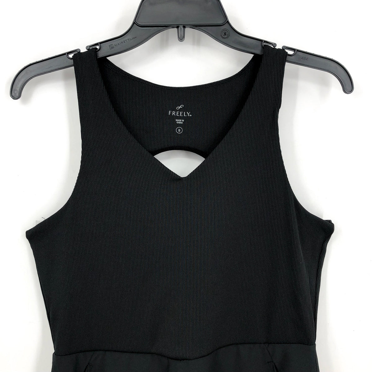 FREELY Women's Activewear Dress Small Black Cut Out Back NWOT