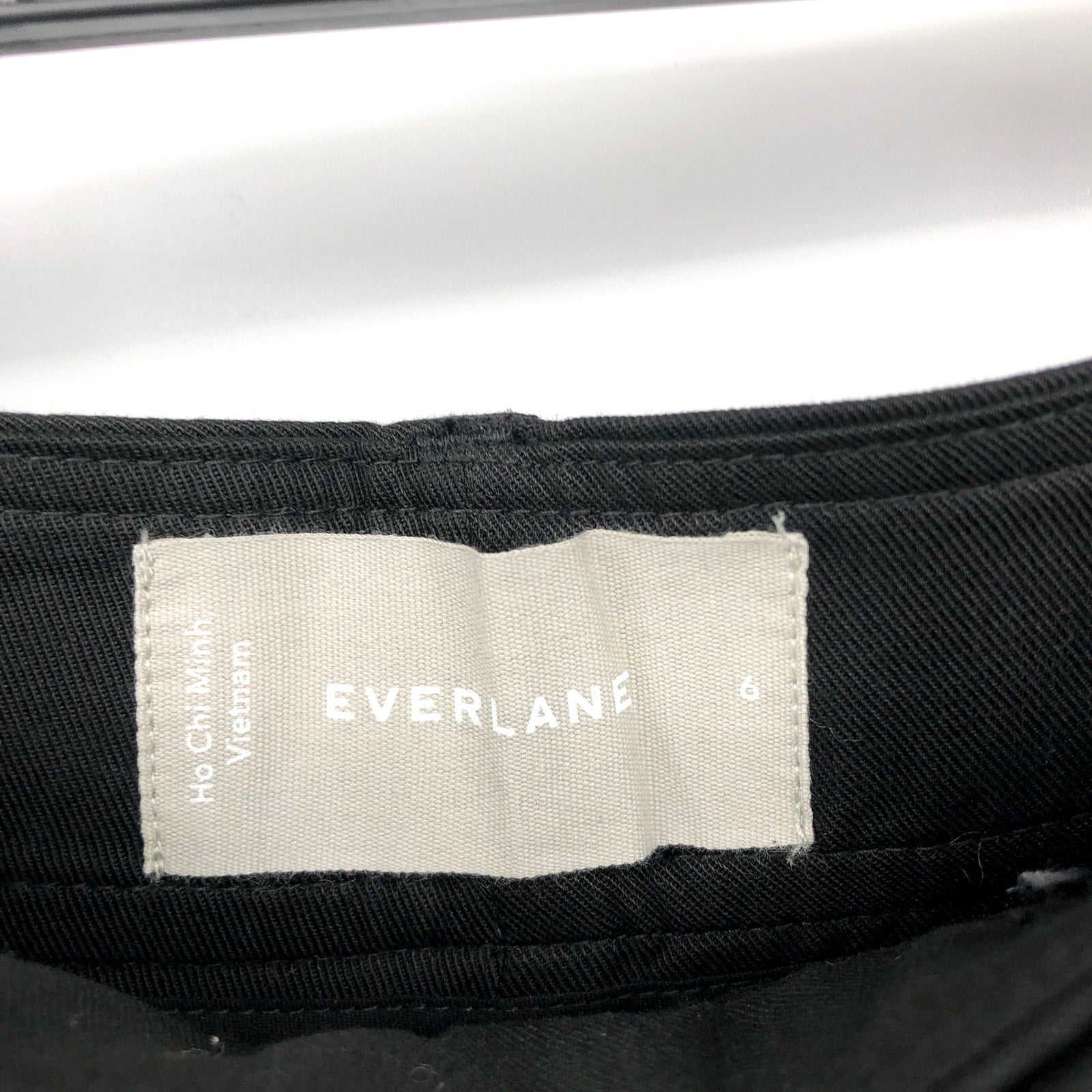 EVERLANE Women's The Way High Draper Tapered Pants Size 6 Black Tencel NWT