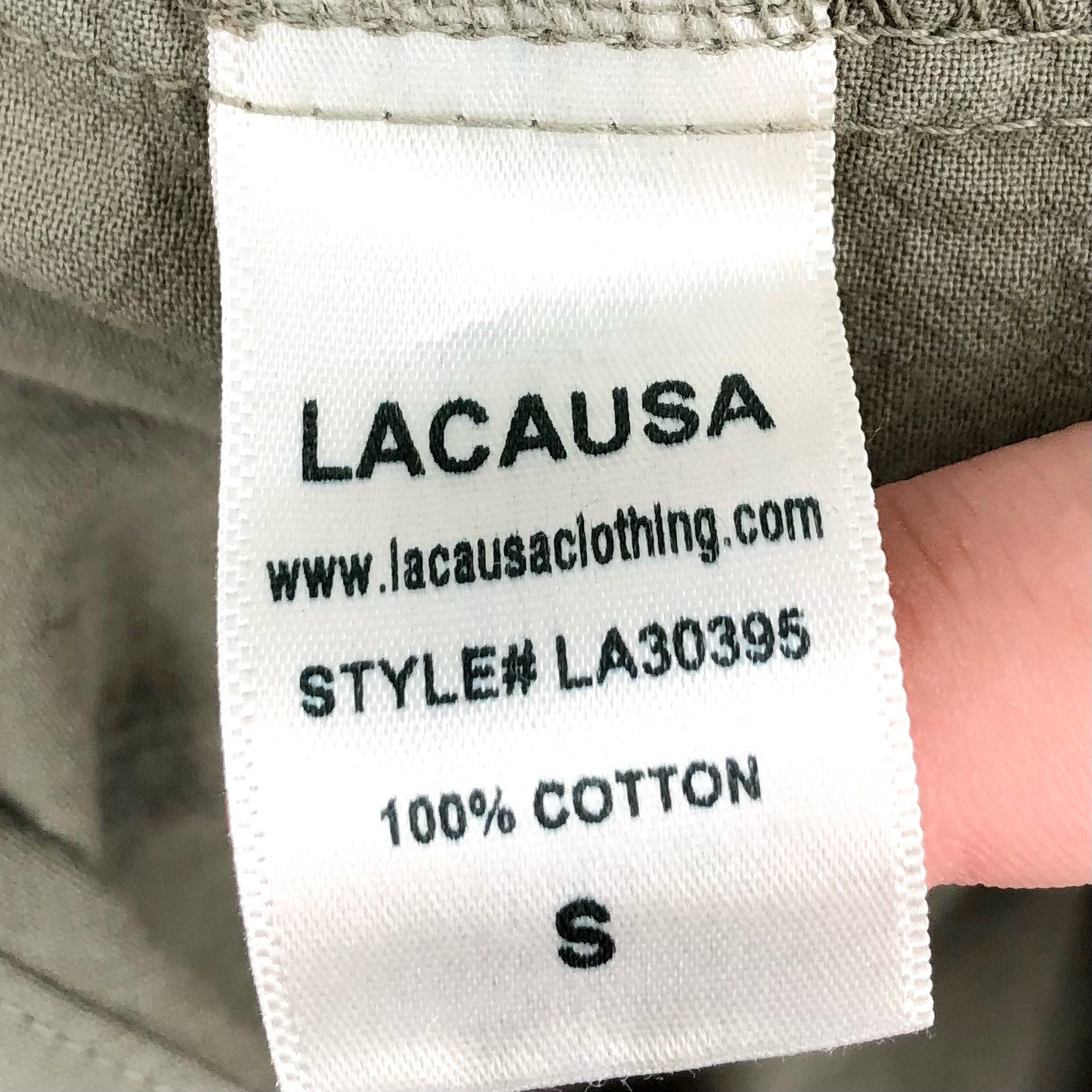 LACAUSA Women's Tate Tiered Midi Dress Small Eucalyptus Green Long Sleeve NWT