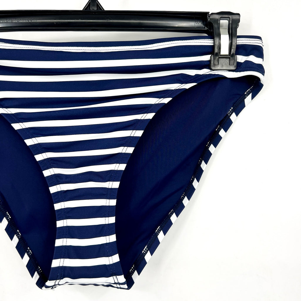TOMMY BAHAMA Women's Coastline Stripe Hipster Bikini Bottom Small Blue White NWT