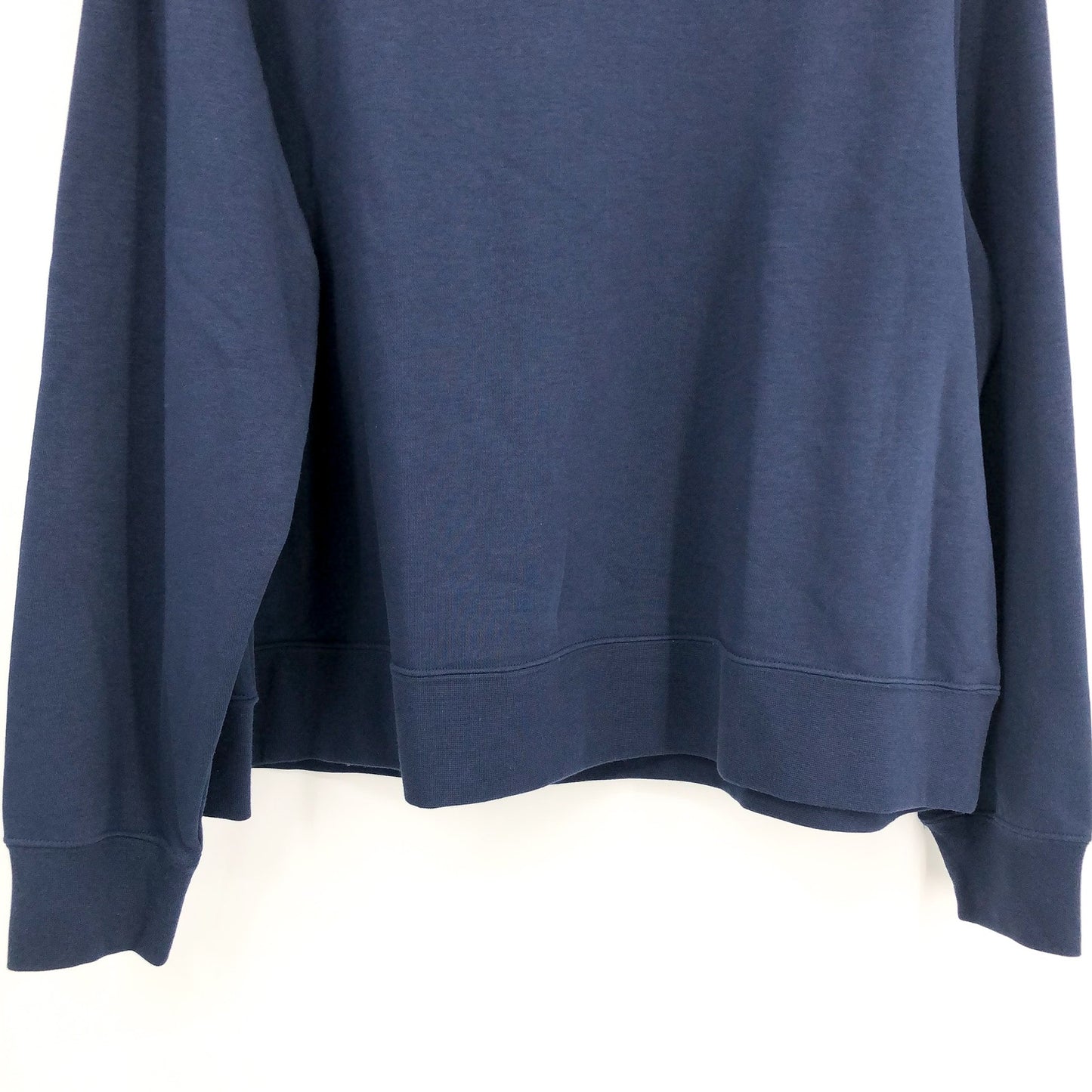 NIKE Womens Club Crewneck Sweatshirt 1X Navy Blue Fleece Long Sleeve NWT