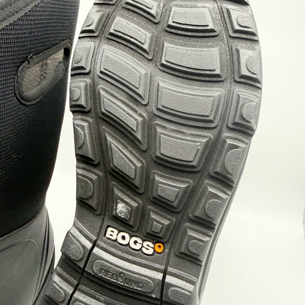 Bogs Mens Bozeman Tall Boots US 12 EU 45 Black Waterproof Pull On NIB