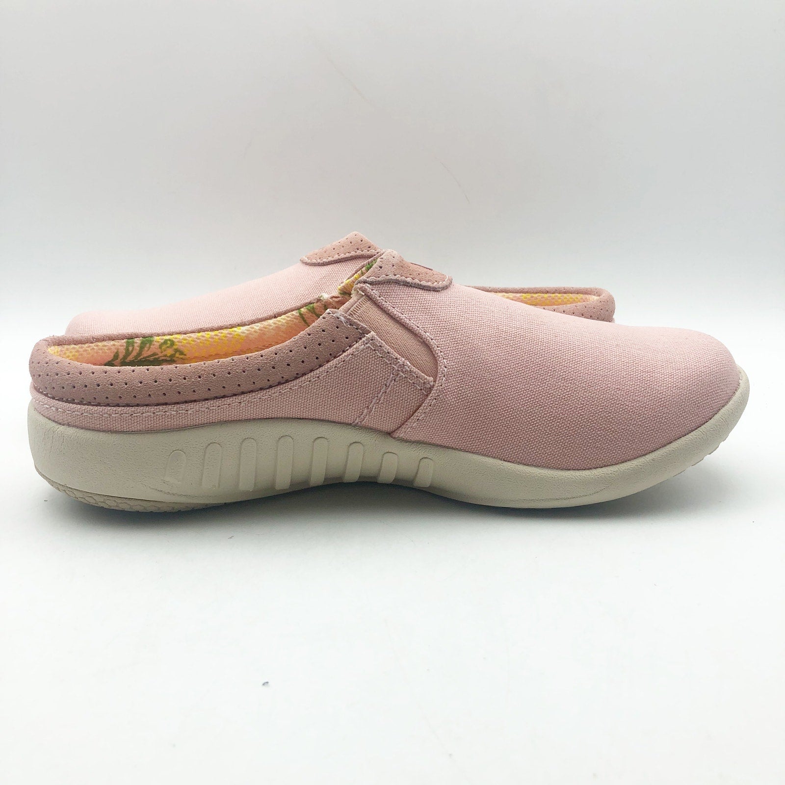 Spenco Womens SIESTA NUEVO Casual Slide US 7.5 Pink Suede Slip On Clogs NIB
