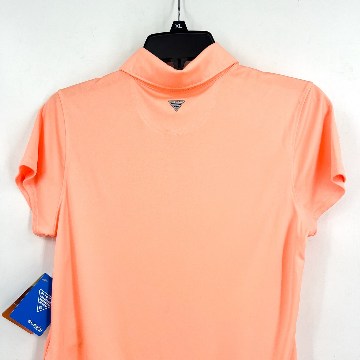 COLUMBIA Women's PFG Tidal Tee Polo Shirt Small Tiki Pink Short Sleeve NWT