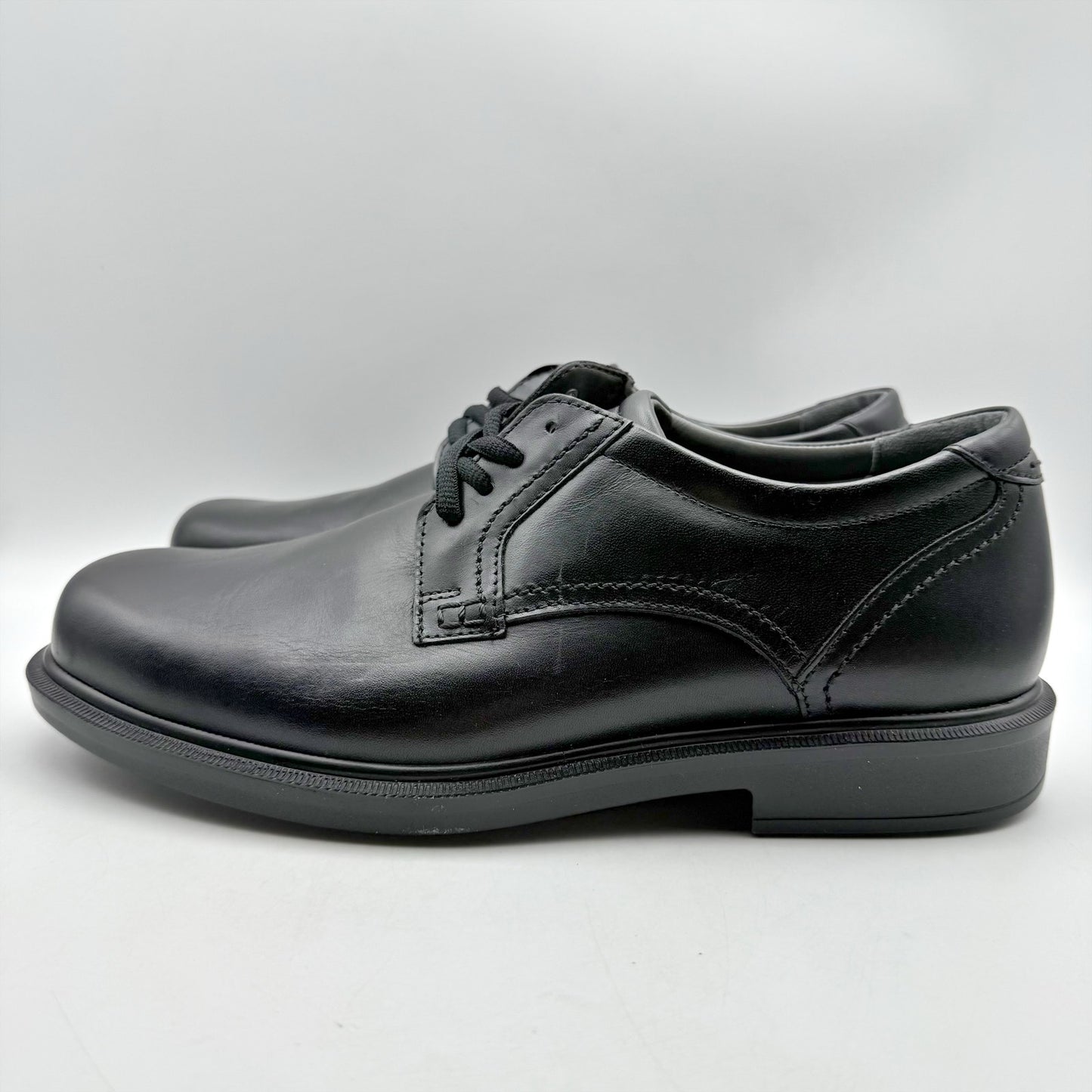 SAS Mens Ambassador Comfort Oxford Shoes US 9.5 Wide Black Leather NWOB