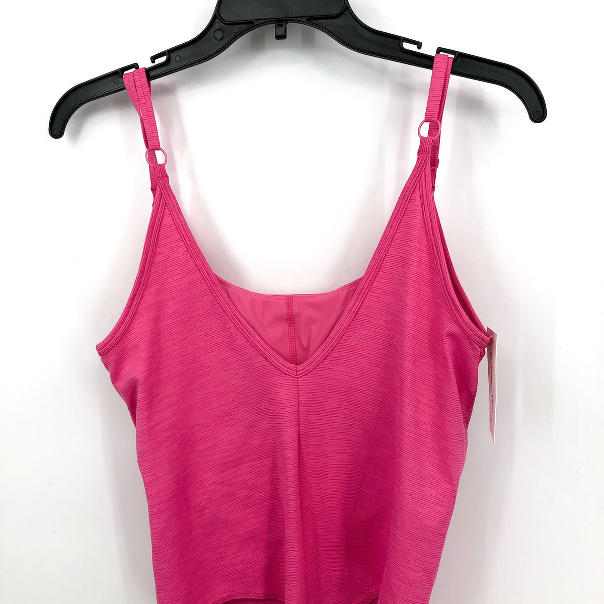 OUTDOOR VOICES Women's TechSweat Tank Leotard Bodysuit Large Pink Cerise NWT