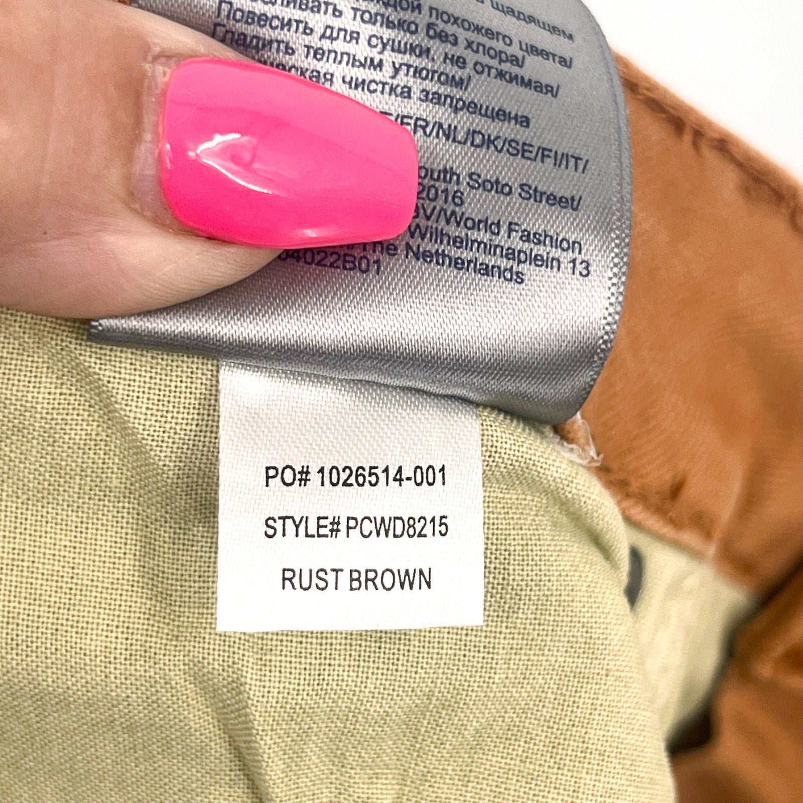 NYDJ Womens Margot Girlfriend Jeans Size 10 PETITE Rust Brown Straight Leg NWT