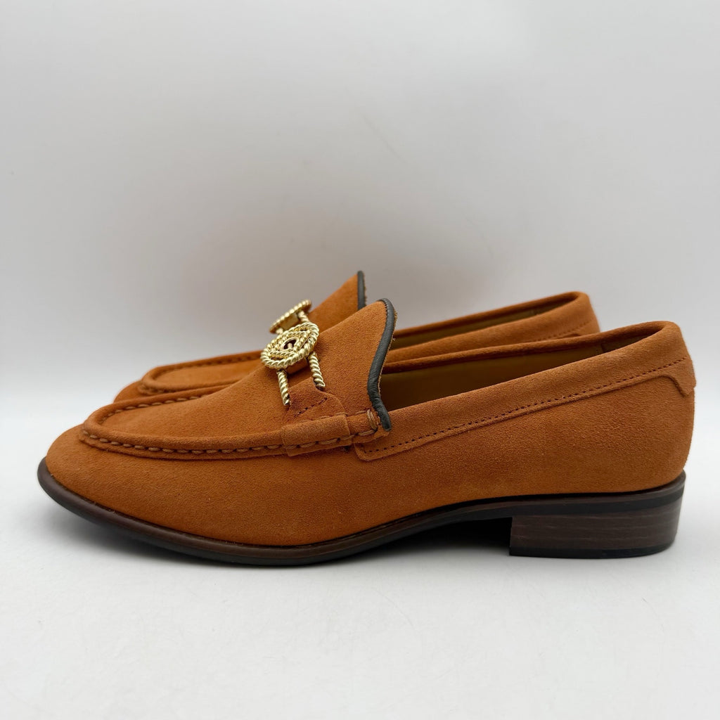 Gant Womens Kennedii Loafers EU 37 US 6 Golden Orange Brown Suede NWOB