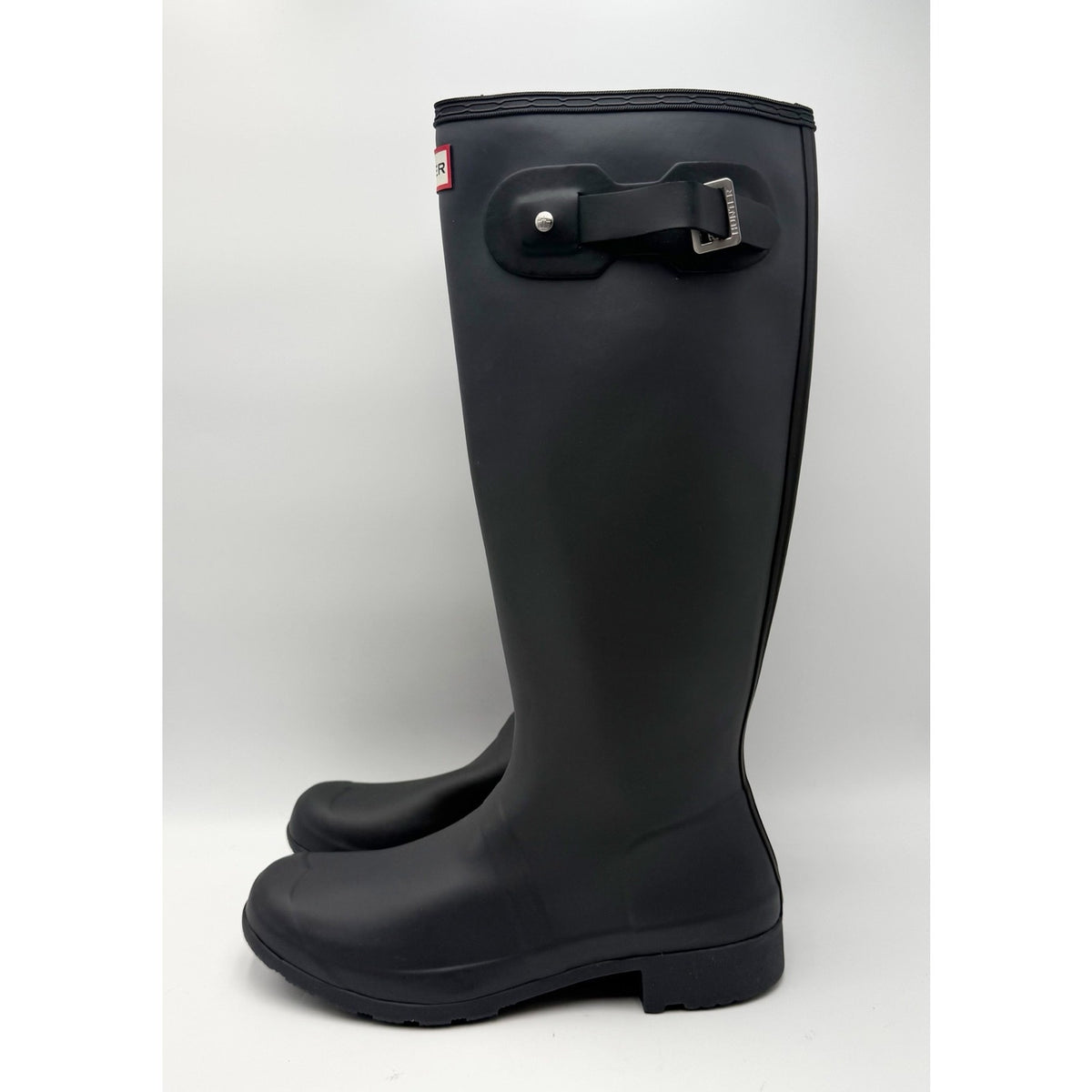 Hunter Womens Original Tall Rain Boots Size 10 Black Waterproof NWOB