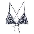PRANA Women's Sunkissed Bikini Top XL Black Flora Fauna Cross Back NWT