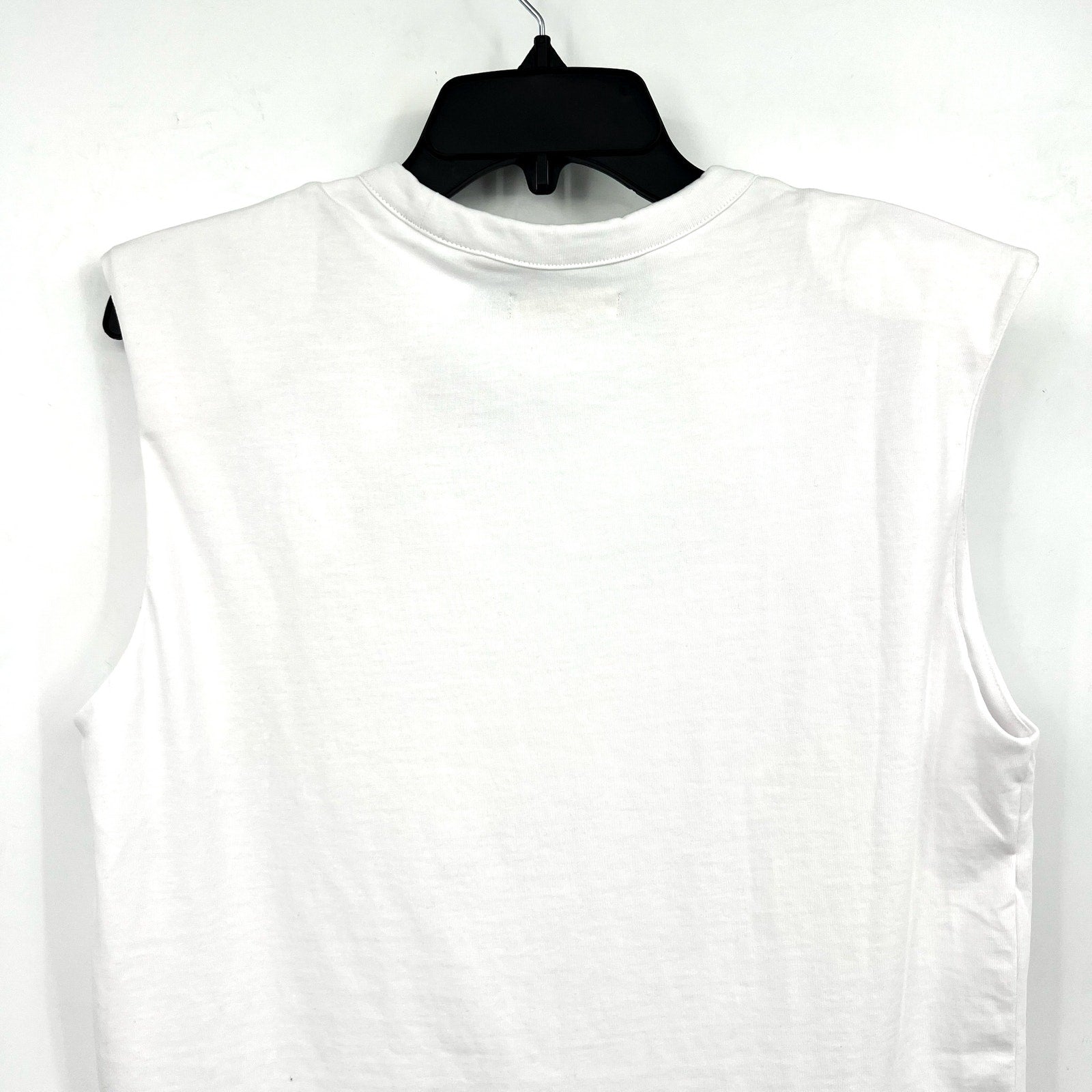 MADEWELL Women's Structured Muscle Tee Small Eyelet White Crewneck NR246 NWT