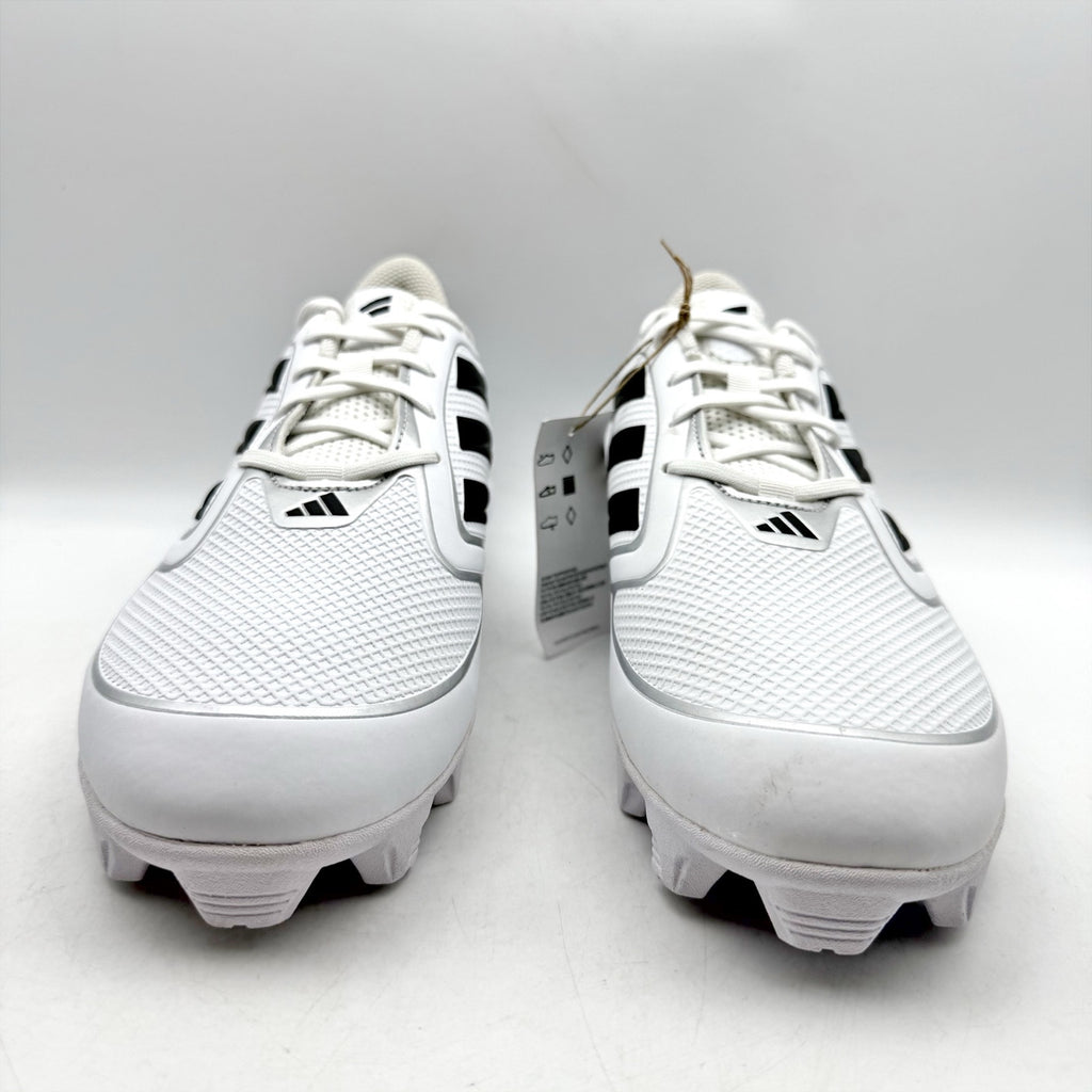 Adidas Womens PureHustle 3 MD Softball Cleats US 11 White Black Athletic NWT