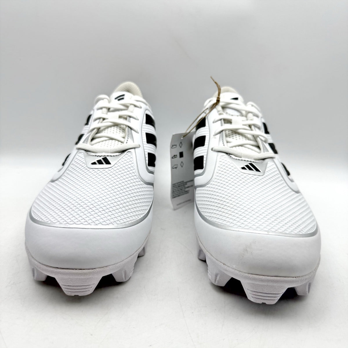 Adidas Womens PureHustle 3 MD Softball Cleats US 11 White Black Athletic NWT