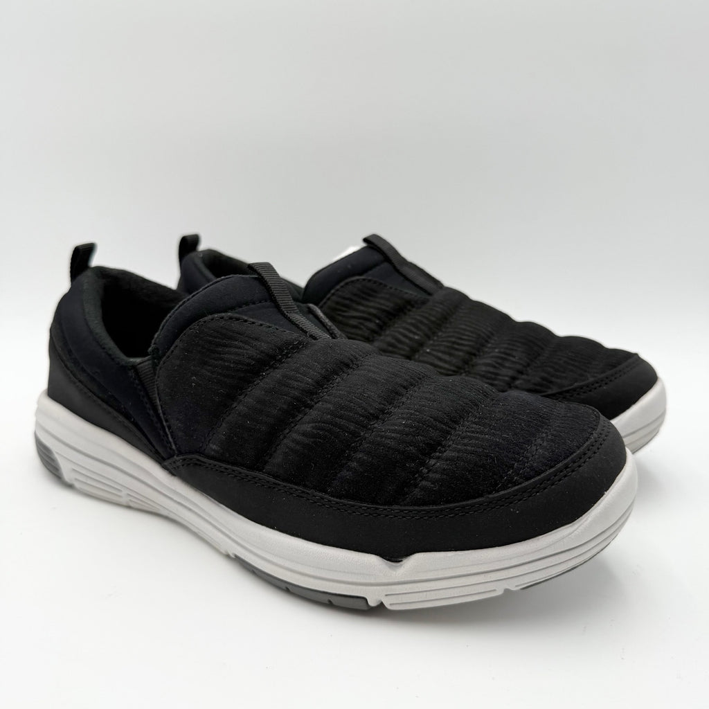 Ryka Womens Adel Sneakers Size 9 Wide Black Slip On Water Resistant NIB
