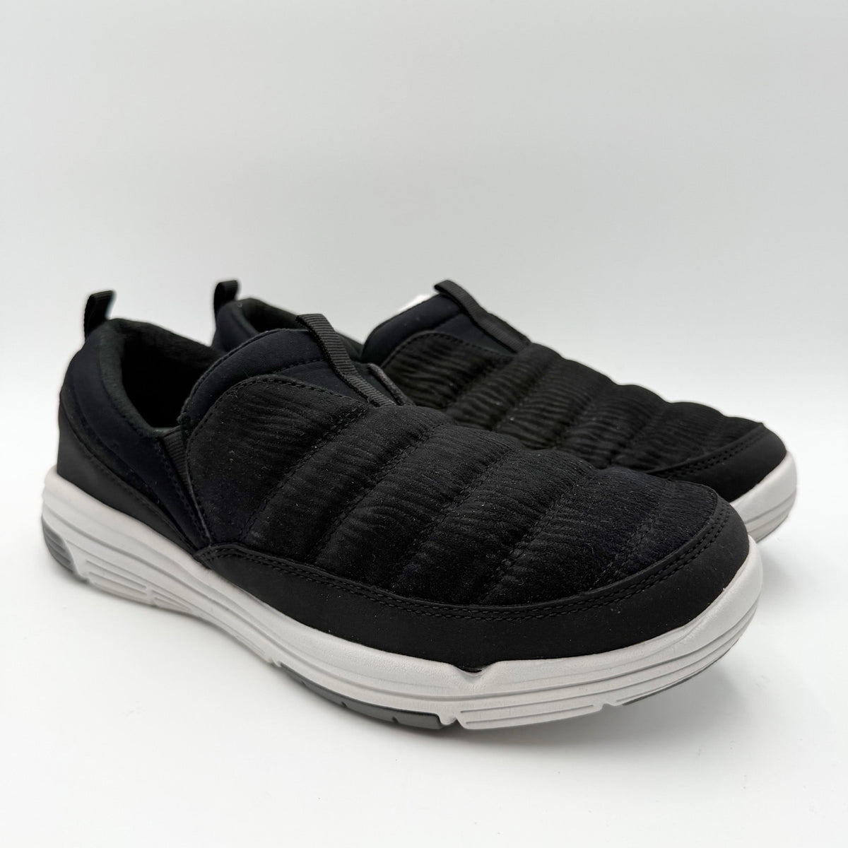 Ryka Womens Adel Sneakers Size 9 Wide Black Slip On Water Resistant NIB