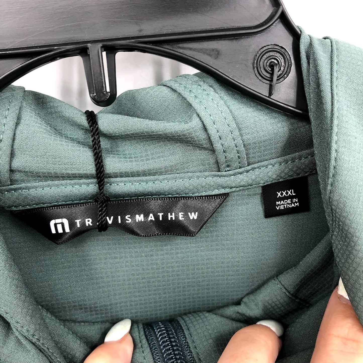 TRAVIS MATHEW Mens Wanderlust Hoodie 3XL Balsam Green Heater Sweatshirt NWT