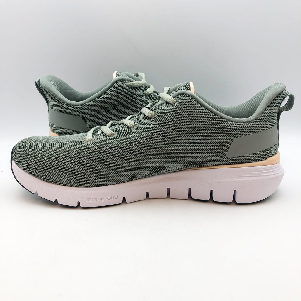 KURU Womens Flex Via Sneakers Size 11 Green Haze Light Apricot Athletic Shoe NIB