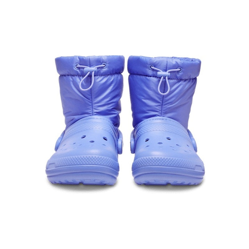 Crocs Womens Classic Lined Neo Puff Boots Size 6 Purple NWT